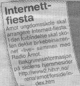 Dagbladets oppslag om Birkebeinerprosjektet.