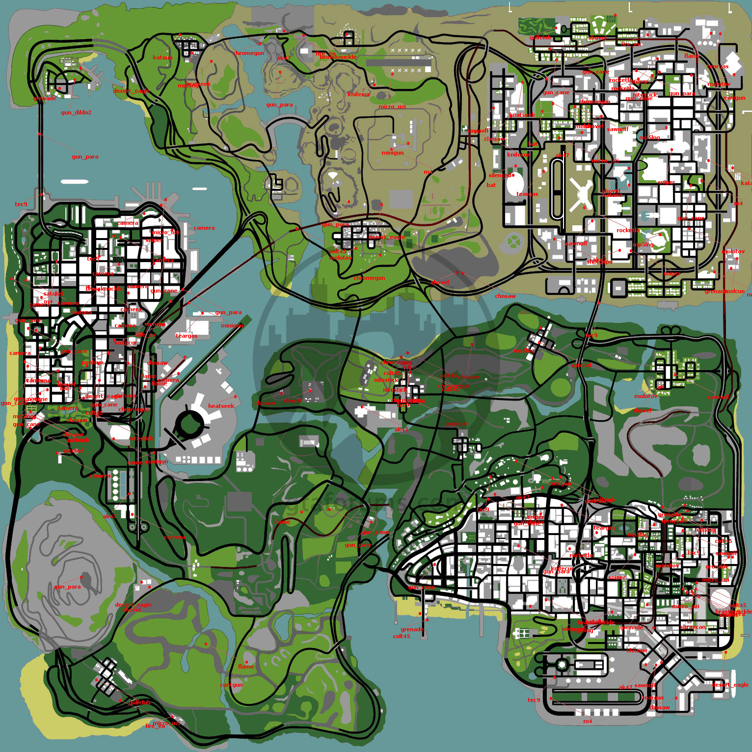 Weapon Locations