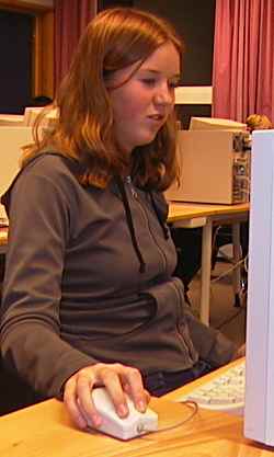 Hanne Olden mter p datakveldene.