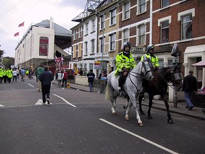 Avenell Road med Highbury i bakgrunnen!