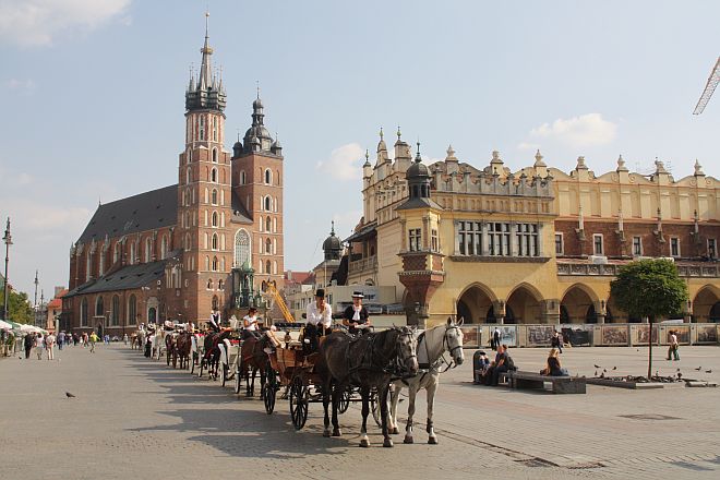 Markedsplassen i Krakow.