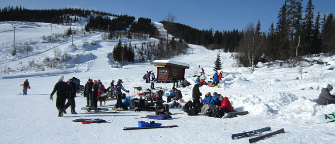 Skidag i Digeråsen